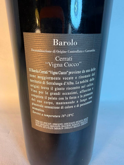 Cascina cucco, Cerrato Vigna Cucco Barolo, 2009