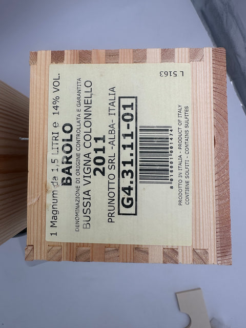 Magnum Prunotto Barolo Vigna Colonnello Riserva Bussia 2011