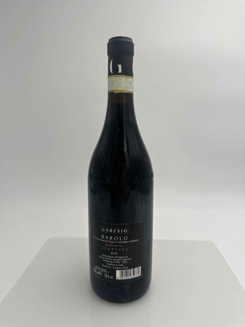 Garesio Barolo, Riserva Cerretta 2016