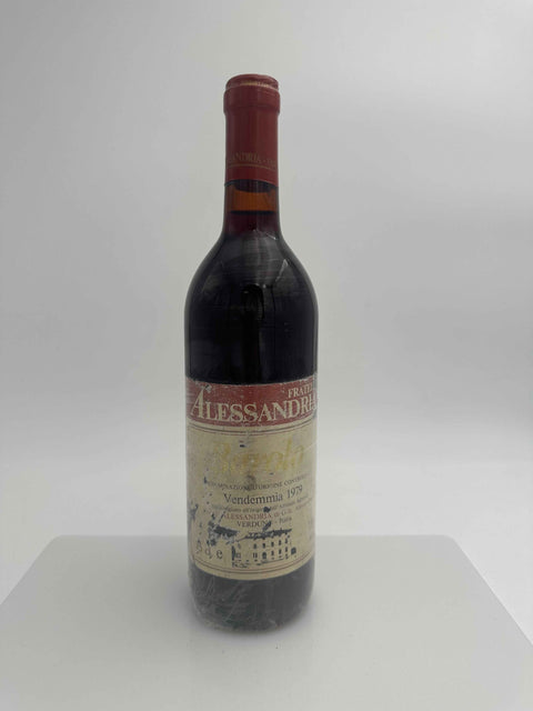 Fratelli Alessandria, barolo 1979 Slightly Damaged Label (Copia)