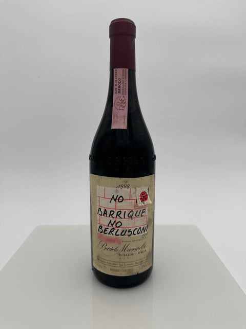 Bartolo Mascarello, Barolo vintage 1998 No Barrique, No Berlusconi , HAND - DRAWN LABEL BY BARTOLO