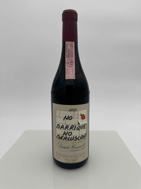 Bartolo Mascarello, Barolo vintage 1999 No Barrique, No Berlusconi , HAND - DRAWN LABEL BY BARTOLO