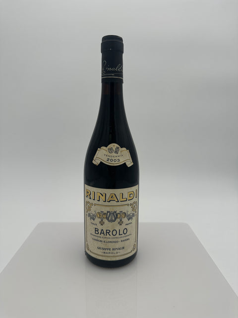 Rinaldi Giuseppe, vintage 2003, Cannubi, S. Lorenzo Ravera - European Best Wine