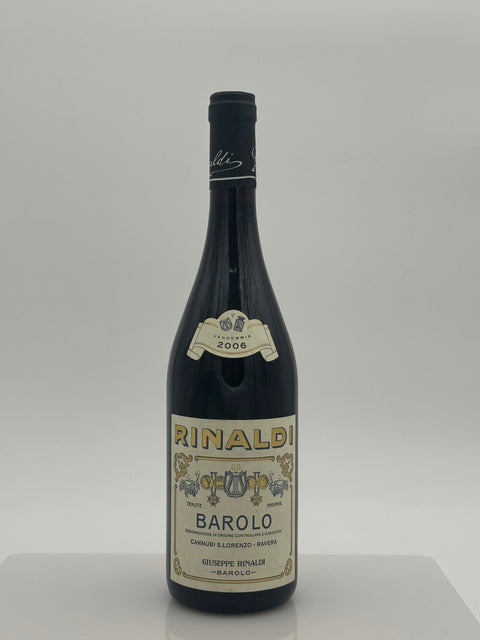 Rinaldi Giuseppe, vintage 2006, Cannubi, S. Lorenzo Ravera - European Best Wine