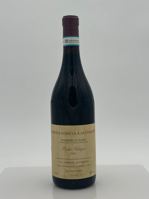Lorenzo Accomasso, Annunziata, Barbera D'Alba Pochi Filagn 2012 - European Best Wine