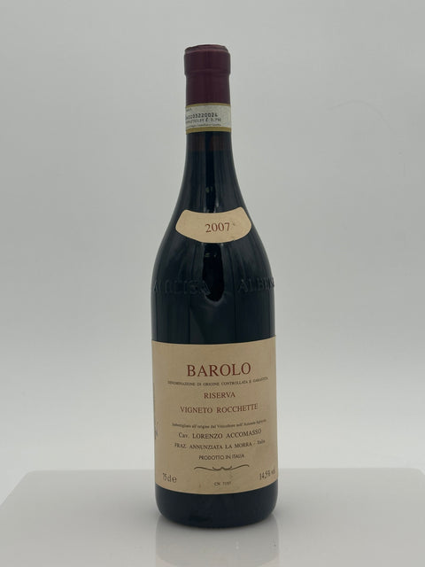 Lorenzo Accomasso, Vigneto Rocchette, Barolo Riserva 2007 - European Best Wine