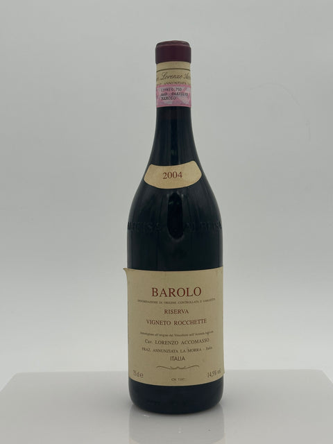 Lorenzo Accomasso, Vigneto Rocchette, Barolo Riserva 2004 - European Best Wine