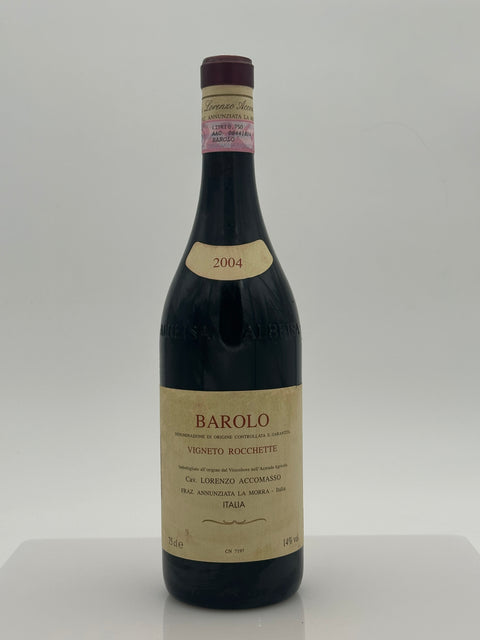 Lorenzo Accomasso, Vigneto Rocchette, Barolo 2004 - European Best Wine