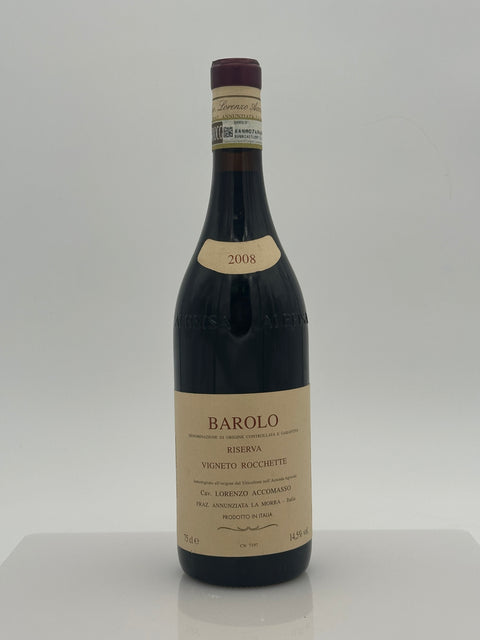 Lorenzo Accomasso, Vigneto Rocchette, Barolo Riserva 2008 - European Best Wine