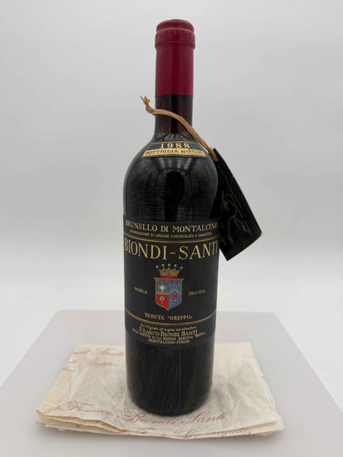 Brunello di Montalcino, Biondi Santi, 1988