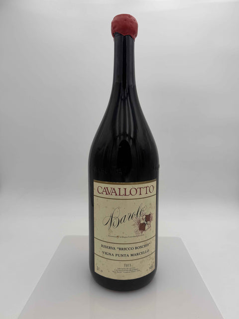 Doppio Magnum Cavallotto, Barolo, Riserva Bricco Boschis 1985 Vigna punta Marcello