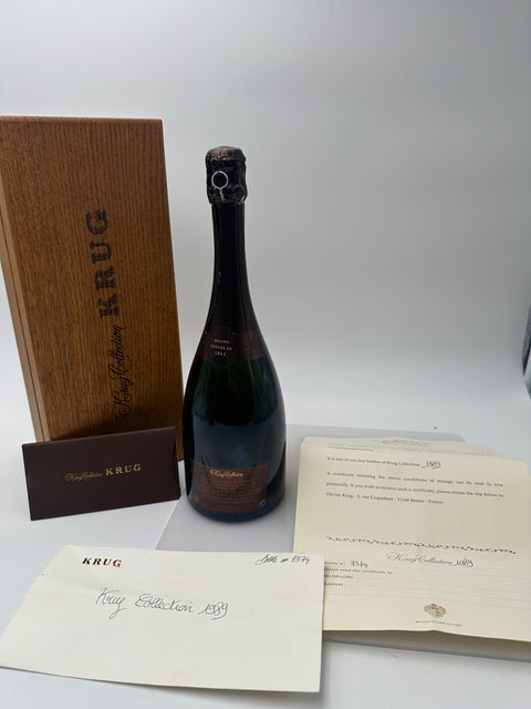 Champagne Krug, 1989, Brut collection