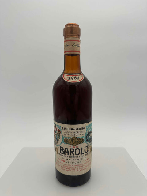 Castello di Verduno, Barolo, Comm G.B Burlotto & Cav Francesco 1961