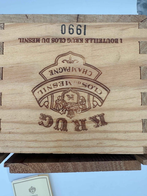 Champagne Krug, 1990, Clos Du Mesnil, Brut Blancs de Blancs