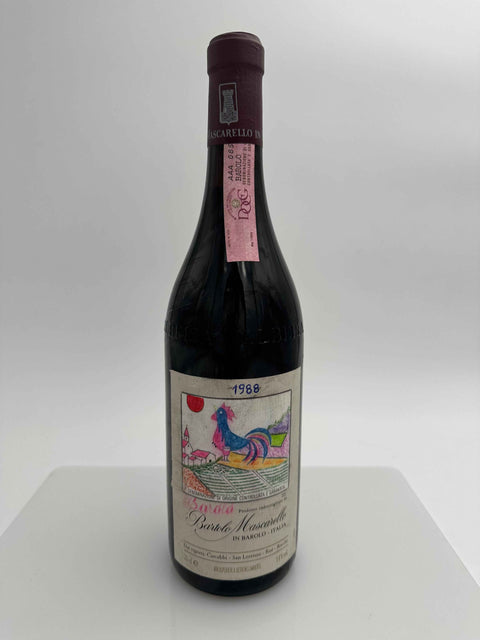Bartolo Mascarello, Barolo 1988, Hand Drawn Labels by Bartolo