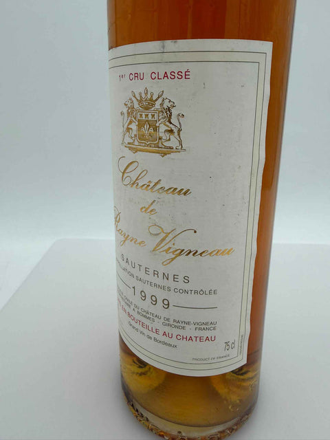 Chateau de Rayne Vigneau, Sauternes, 1999